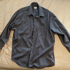 Armani Collezioni Button Front L/S Size L Grey